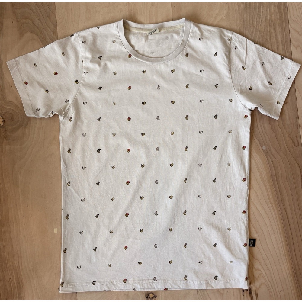 Moncat X Funky Frank Tee Shirt Men's Size M Organic Cotton Rubber Ducks Pattern